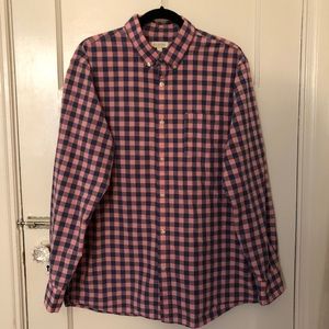 Sonoma Pink and Navy Button Down Shirt